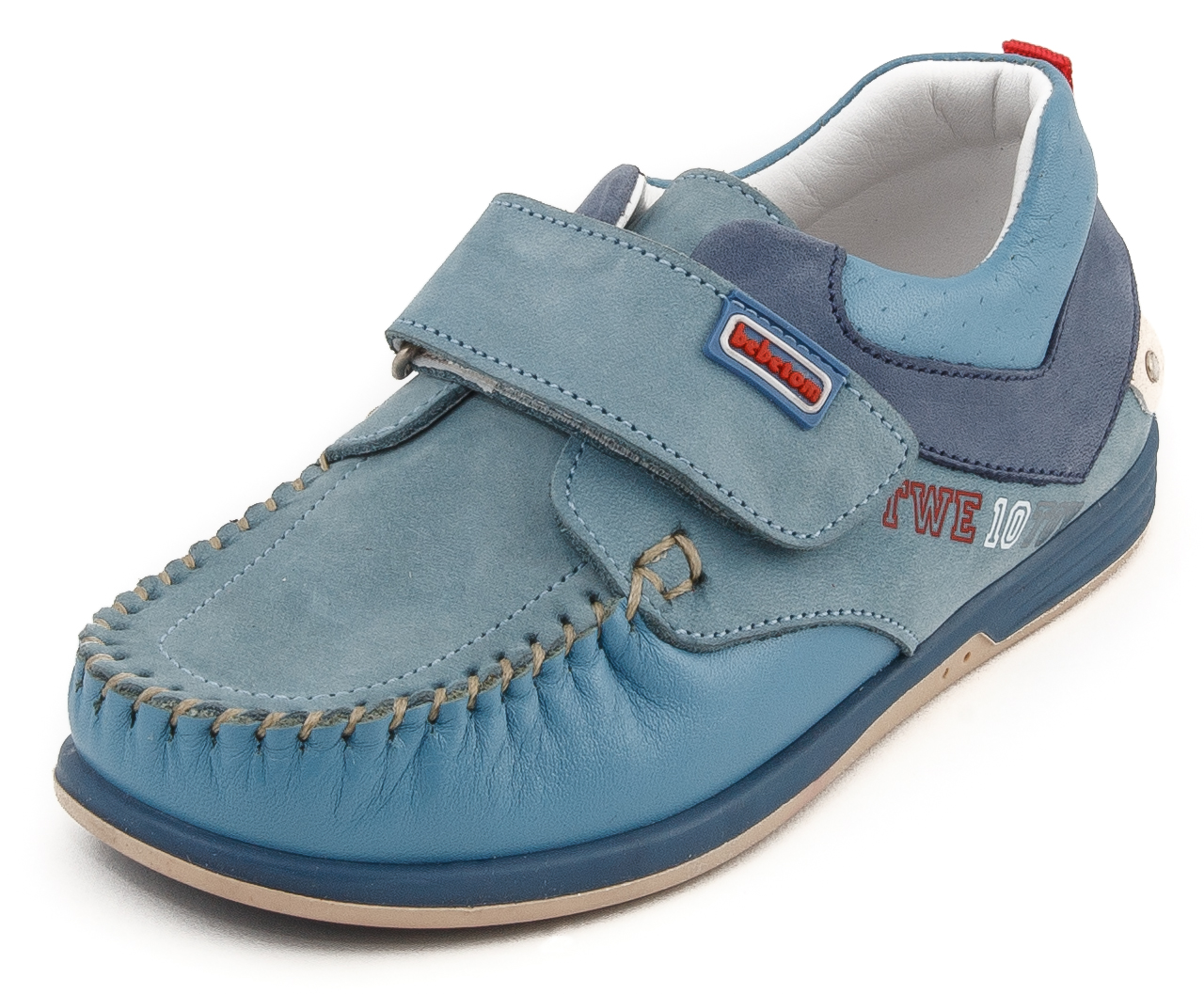 CAPTAIN BLUE moccasins with orthopedic features