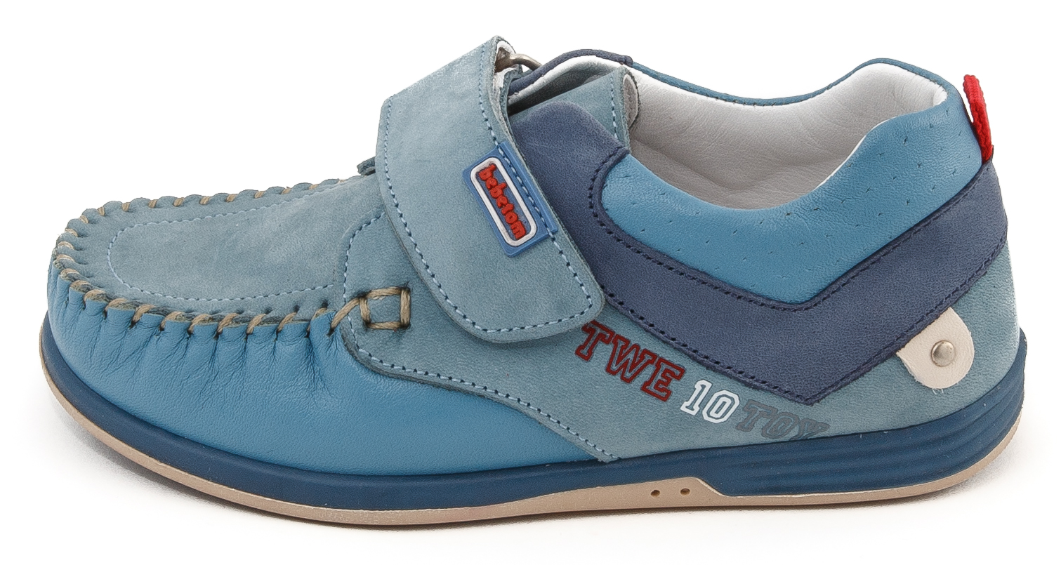 CAPTAIN BLUE moccasins with orthopedic features