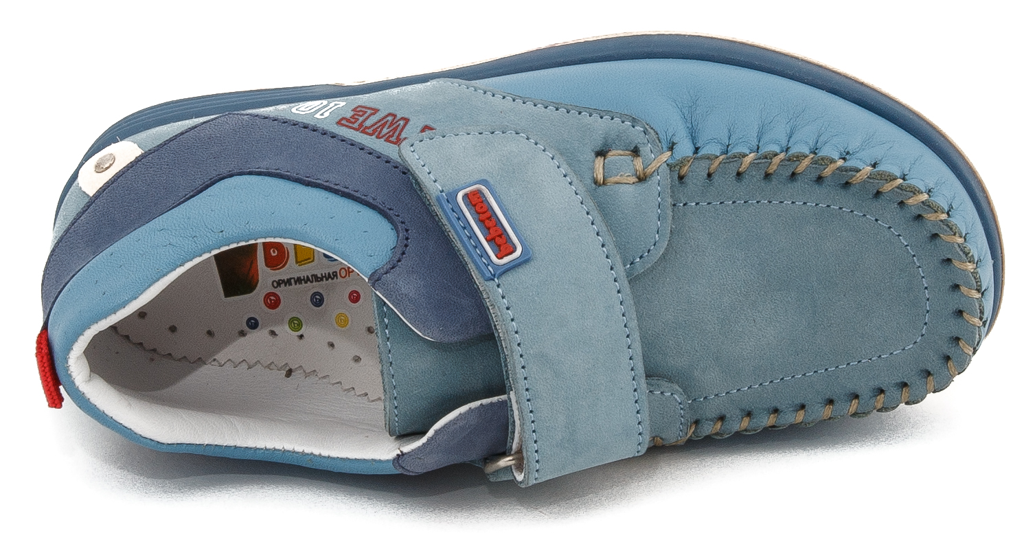 CAPTAIN BLUE moccasins with orthopedic features