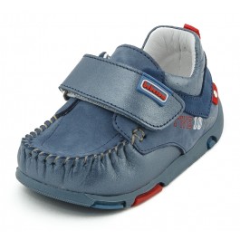 NAVY BRAVY moccasins with orthopedic features